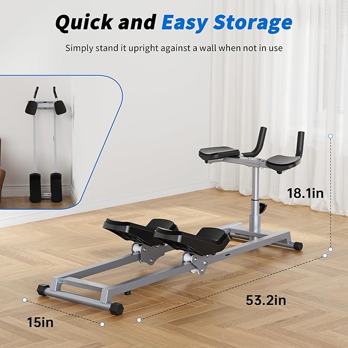 Primal Crawl & Spine Twist and Stretch Trainer – Full Body Low-Impact Cardio Machine with Adjustable Hand Grips, Knee Support & Steel Frame | Home Gym Equipment