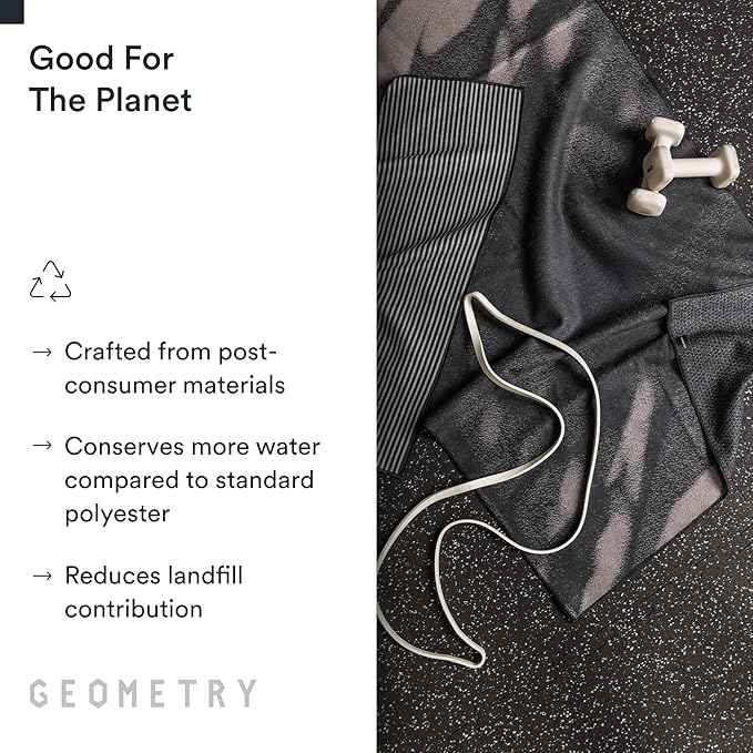 GEOMETRY Double-Sided Gym Towel for Working Out - Compact & Quick Dry, Super Absorbent Microfiber Sweat Towel - Premium Microfiber for Gym - Zig, 16" x 30", 1 Piece