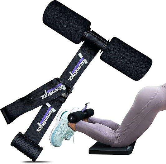 NordStick Nordic Hamstring Curl Strap - Original Nord Stick Exercise Set for Home and Travel - 5 Second Set Up