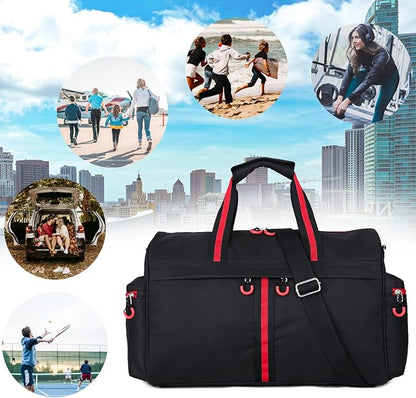 Gym Bag for Women and Men 35L Small Travel Bag for Sports, Gyms and Weekend Getaway with Wet Clothes Compartments Mini Heavy Duty Duffel Bag