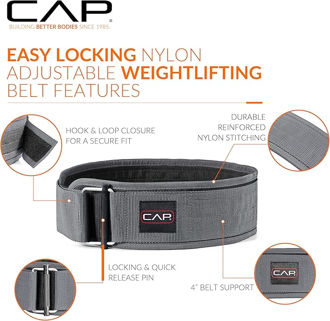 CAP Barbell Premium Nylon Weightlifting Belt | Multiple Options