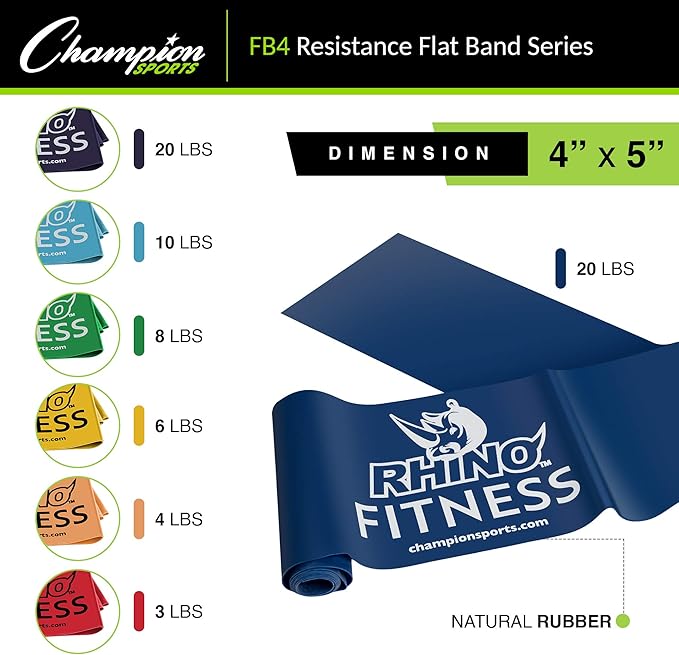 Champion Sports Resistance Therapy Stretch Flat Band