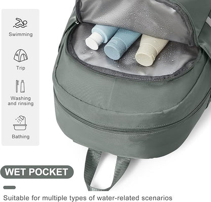 coofay Gym Backpack For Women Waterproof Backpack With Shoe Compartment Lightweight Travel Backpack Sports Backpacks Large Gym Bag
