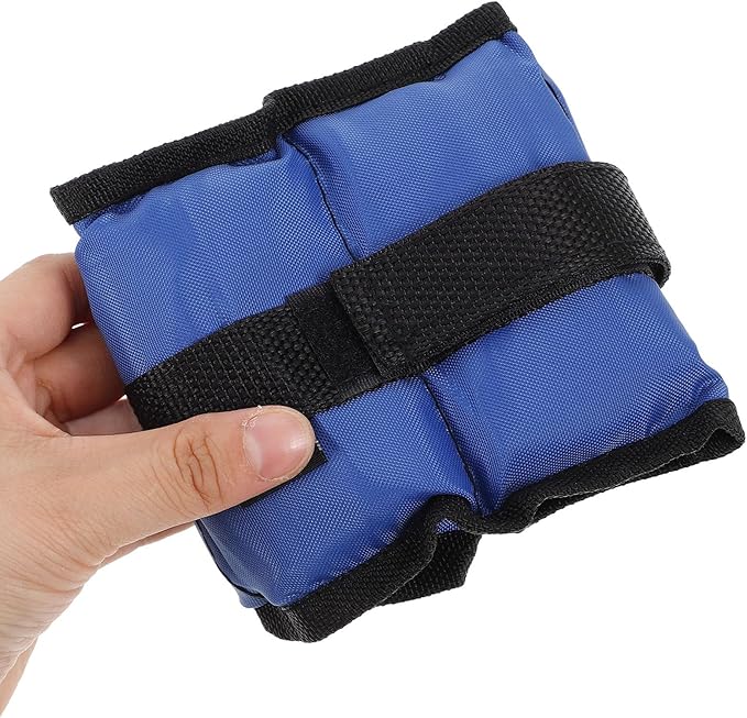 2pcs Adjustable Ankle and Wrist Weights Sandbags 1kg Each with Straps for Men and Women Fitness Running Yoga Pilates Gym Workout