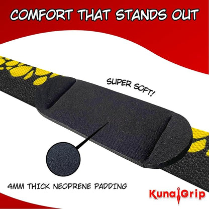 Anime Lifting Straps - Padded Wrist Straps for Weightlifting, Bodybuilding, Gym Workouts, Powerlifting, Deadlifts & Fitness (Soft Cotton 23.5 inch, 1 Pair)