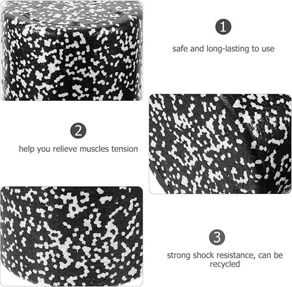 Veemoon Foam Roller Yoga Roller Muscle Relaxing Massage Stick Epp Material 30x15cm Black and White Body Rolling Massager for Back Relief and Fitness