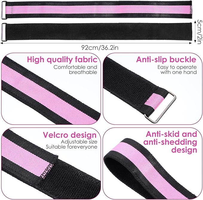 Resistance Bands Set, Adjustable Ankle Exercise Bands with Cuffs Home Gym Workout Fitness Equipment with Carry Bag for Women Leg Booty Butt Lift Kickbacks Hip Training Working Out Yoga