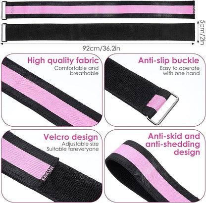Resistance Bands Set, Adjustable Ankle Exercise Bands with Cuffs Home Gym Workout Fitness Equipment with Carry Bag for Women Leg Booty Butt Lift Kickbacks Hip Training Working Out Yoga