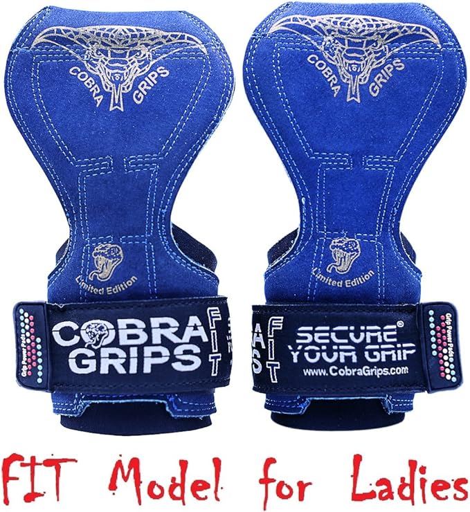 Cobra Grips PRO Weight Lifting Gloves Heavy Duty Straps Alternative with Power Lifting Hooks Padded Wrist Support for Deadlifts & Bodybuilding