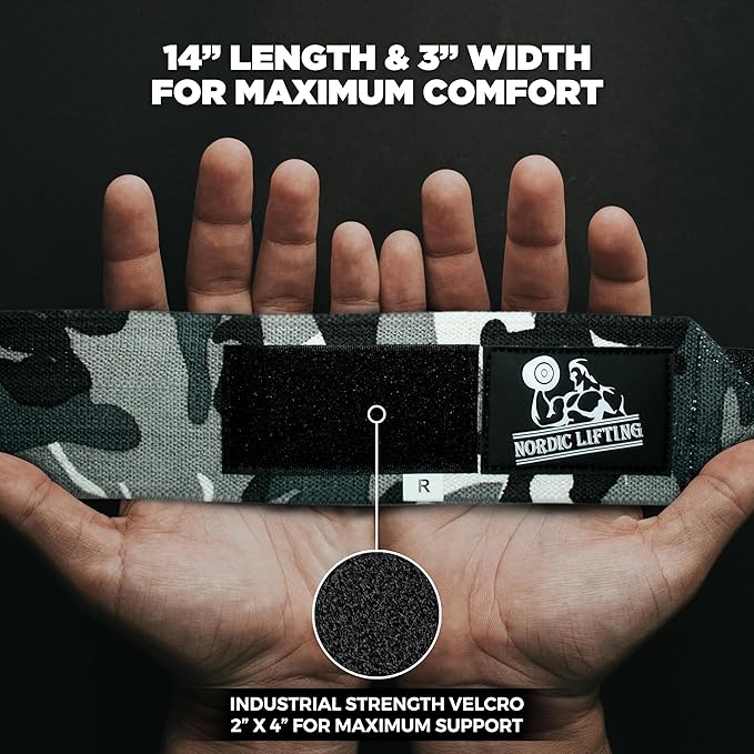 Wrist Wraps + Lifting Straps Bundle (2 Pairs) for Weightlifting, Cross Training, Workout, Gym, Powerlifting, Bodybuilding - Support for Men/Women, Avoid Injury During Weight Lifting