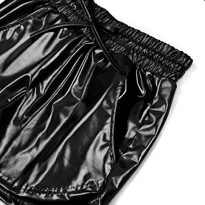 Perfashion Women's Metallic Shorts Summer Sparkly Hot Outfit Shiny Short Pants
