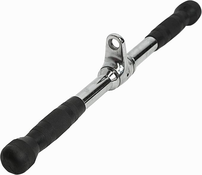 Valor Fitness Cable Machine Attachments - Tricep Rope, V-Bar, Single D-Handle, Rotating Straight Bar, Ankle Strap, Ab Crunch Harness, Triangle Chest Pull for Home Gym Equipment