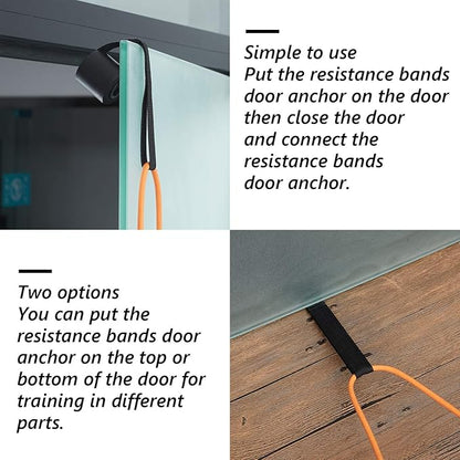 Sumind 4 Pieces Door Resistance Bands Cable Door Foam Exercise Training Strap for Workout Fitness