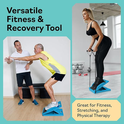 Slant Boards for Exercise – Slant Board with 6 Incline Angles – Transforms Into a Balance Board – Premium Calf Stretcher and Wobble Board for Effective Calf Stretching and Squats