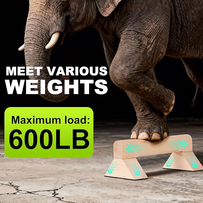 Push Up Bar, Wooden Push Up Handles for Home Strength Training, 2 PCS Wood Push Up Bars for Floor Non-Slip Base Exercise Indoor Outdoor Workout Equipment