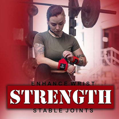 Beast Power Gear Wrist Wraps for Weightlifting 18” Premium Quality Wrist Support for Bodybuilding Heavy Duty Thumb Loop Powerlifting, Strength Training for Men and Women