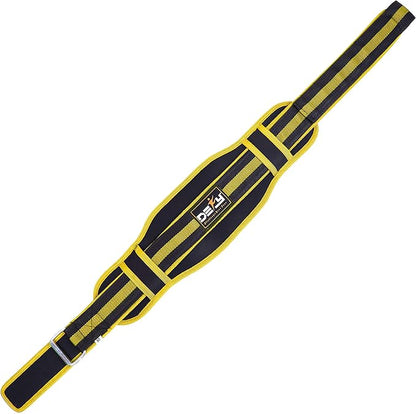 DEFY Weight Lifting Belt Lumbar Support with Neoprene Double Back Belt 5 Inches Wide Gym Training Fitness Exercise Bodybuilding Firm and Comfortable with Back Injury Protection