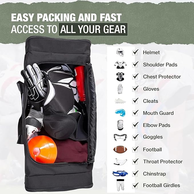 Jetstream Heavy Duty Multi Pocket Durable Sports Gym Equipment Travel Duffel Bag