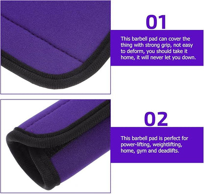 Kisangel Weightlifting Equipment Barbell Protective Cover Non-Slip Grip Pad Polyester Exercise Pad for Hip Thrusts Easy to Clean