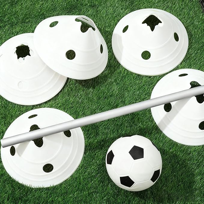ShinyRelief Jumbo Disc Cones Jumbo Soccer Cones with Mesh Bag Giant Large Agility for Soccer Training Adult Sports