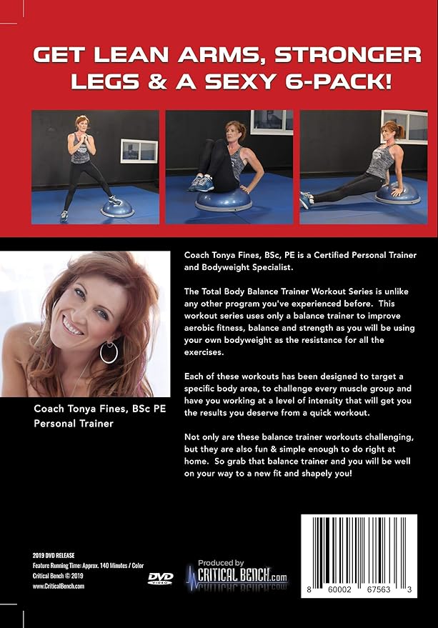 Critical Bench Total Body Balance Trainer Workout Series DVD - Follow Along Exercise Routines Using Balance Trainer