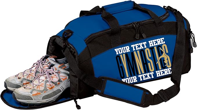 Personalized Women’s Gymnastics Duffel Bag – Custom Name Gym Bag for Girls & Teens – Practice, Competition & Travel Team Gear