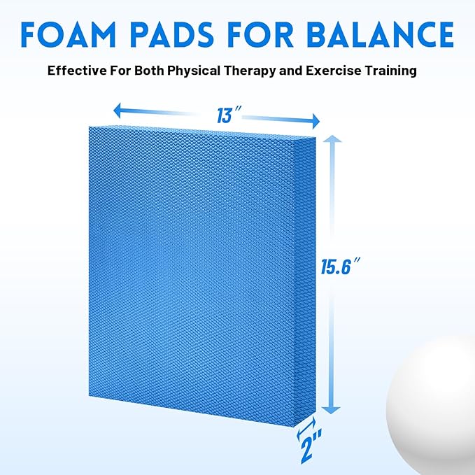 Balance Pad-2 Inch Thick Foam Exercise Pad, Non-Slip,Stability Trainer Pad for Physical Therapy,Yoga