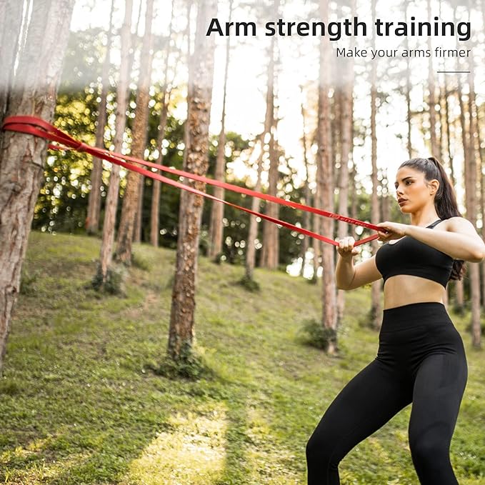 Pull Up Resistance Bands Set of 4 for Men and Women, Assistance Band for Exercise for Resistance Training Powerlifting, Gyms, Mobility Home Fitness, with Carrying Bag(4pcs)