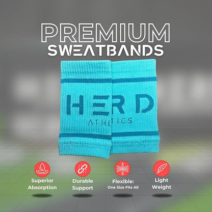 Cotton Wrist Sweatbands – Absorbent, Stretchable Bands for Men & Women – Sweat-Wicking, Anti-Chafing Support for Weightlifting, Cross Training, WODs, Tennis, Running & Fitness