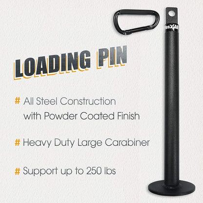 Yes4All Cable Machine Attachment, Row Handles, Tricep Rope, Straight Bar, V Bar, LAT Pulldown Accessories Load 880 LB for Home Gym