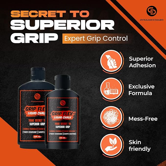 Liquid Chalk | Mess-Free Gym Chalk for Weight Lifting, Rock Climbing, Gymnastics | Fast-Drying & Long Lasting