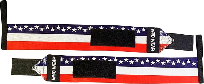 Elastic Wrist Wraps for Powerlifting, Strength Training, Bodybuilding, Cross Training, Olympic Weightlifting, Yoga Support - One Size Fits All