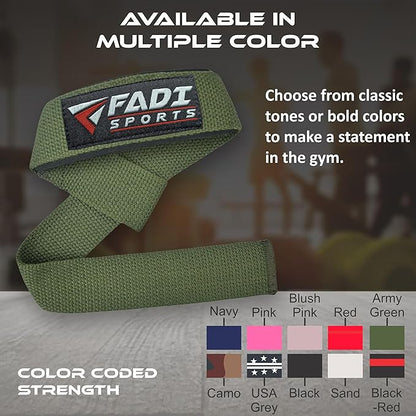 Lifting Wrist Straps for Weightlifting, Bodybuilding, Powerlifting & Deadlifts – 24 Inch Cotton Straps with Padded Neoprene for Strength Training & Grip Support