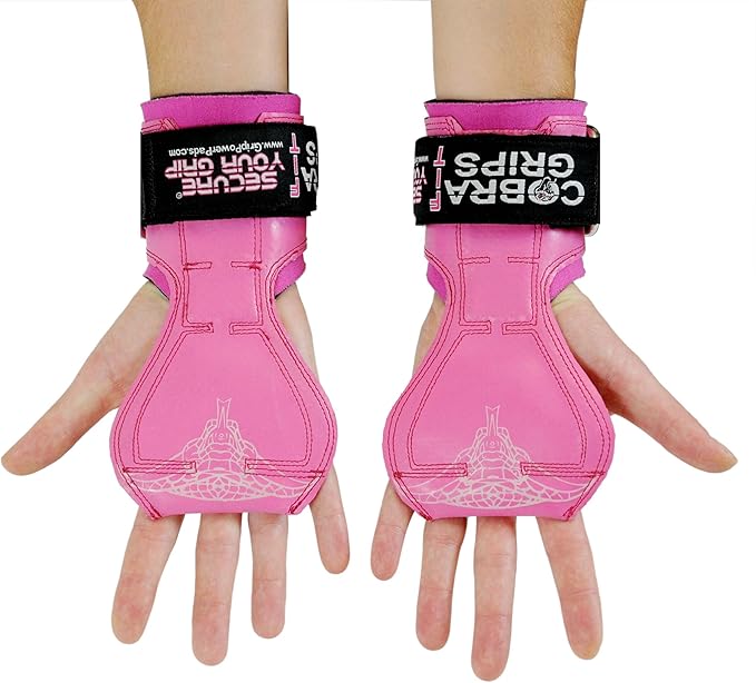 Cobra Grips PRO Weight Lifting Gloves Heavy Duty Straps Alternative with Power Lifting Hooks Padded Wrist Support for Deadlifts & Bodybuilding
