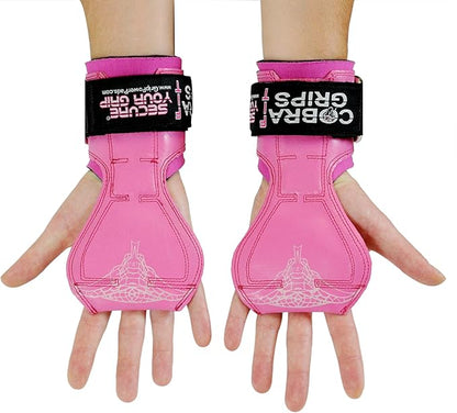 Cobra Grips PRO Weight Lifting Gloves Heavy Duty Straps Alternative with Power Lifting Hooks Padded Wrist Support for Deadlifts & Bodybuilding