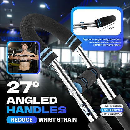 Twister Arm Trainer for Men & Women – Upper Body Strength Bar, Chest Expander & Forearm Exerciser, Heavy-Duty Home Workout Equipment for Arm Muscle Training, 30-120 lbs Resistance