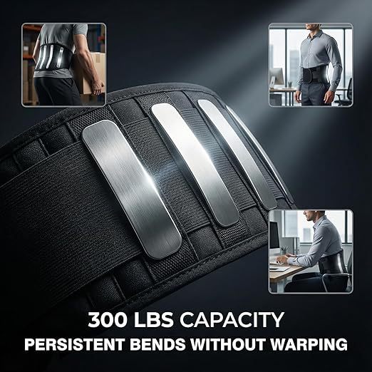 Back Brace for Lower Back Pain & Sciatica Relief, Lumbar Support Belt with 5 Reinforced Stays for Herniated Disc, Scoliosis, Arthritis, Work Heavy Lifting for Women & Men (30-38.9” Medium)
