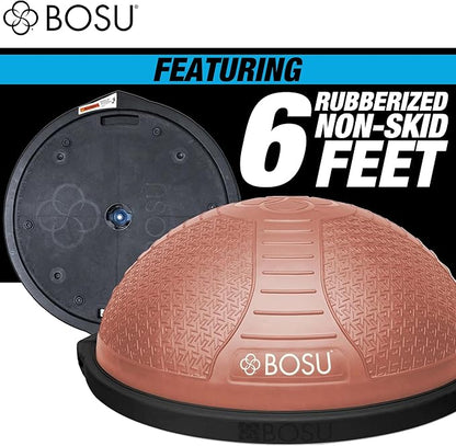 Bosu Half Ball Home Balance Exercise Trainer for Strength and Flexibility Workouts with Built to Last Burst Resistant Material and Hand Pump