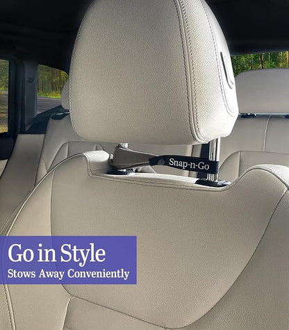 Car Seat Towel Cover After Gym Workout Yoga Pets: Snap-n-Go Seat Sheet™ Universal Fit with Headrest Post Straps, Quick-Dry Washable Sweat Protector for Car, Truck, SUV Interior Protection (Dark Gray)