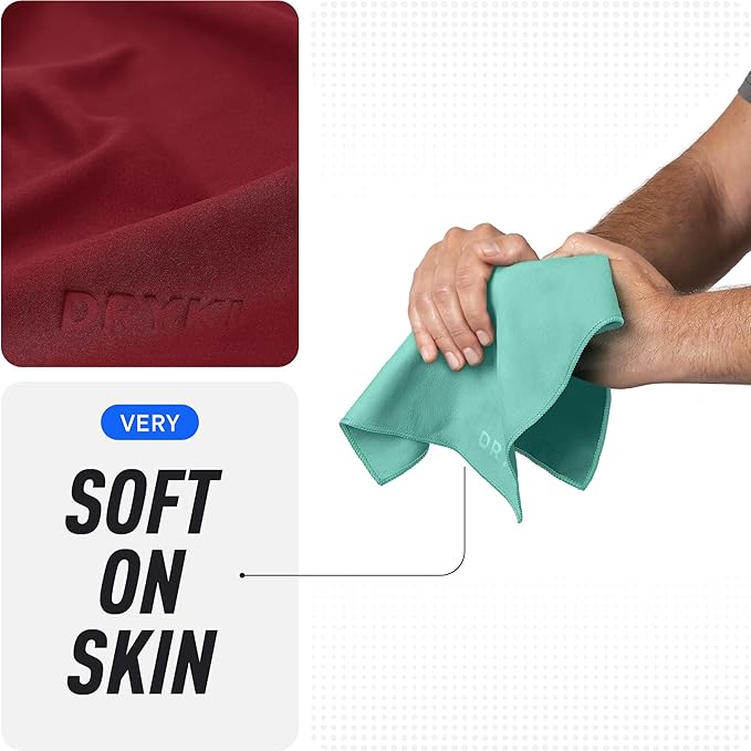 Sweat Absorbing Handkerchiefs - The Original Pocket-Sized Sweat Towels - Quick-Dry Microfiber Sweat Rags for Face, Hands, & Body - Men & Women - Gym, Sports, and Work (Mountain: 5 Pack)