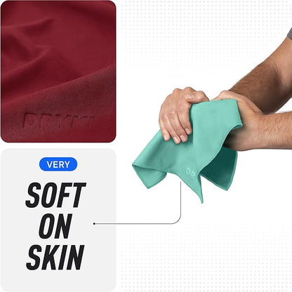 Sweat Absorbing Handkerchiefs - The Original Pocket-Sized Sweat Towels - Quick-Dry Microfiber Sweat Rags for Face, Hands, & Body - Men & Women - Gym, Sports, and Work (Mountain: 5 Pack)