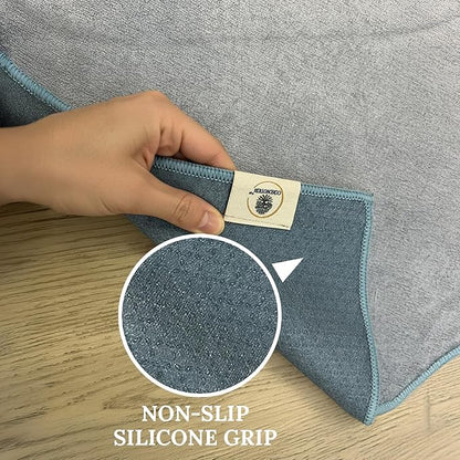 Multipurpose Mat Towel 26.5" x 72" - Christian Faith-Based Fitness Towel with Non-Slip Silicone Grip, Quick Drying & Sweat Absorbent for Yoga, Pilates, Gym, Picnic & Outdoor Activities