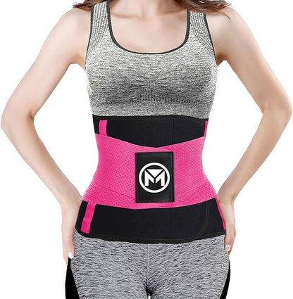 Moolida Waist Trainer Belt for Women or Men Waist Trimmer Workout Fitness Back Support Belts