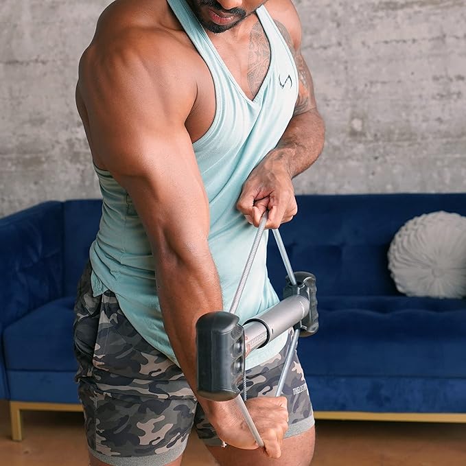 Bullworker Bow Basic 28" | Isometric Strength Training Equipment for Total Body Fitness, Portable Home Gym with Variable Resistance