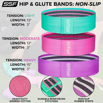 Serious Steel Fitness Hip and Glute Activation Band | Squat & Deadlift Warm-up Band for HIPS and Glutes