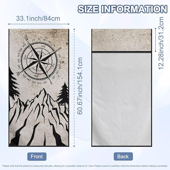 Bulopur Mountain Waterproof Sweat Towel Car Seat Cover Anti-Slip Bucket Seat Protector Universal for Cars SUV Truck Van Sedans Beach Towel Machine Washable