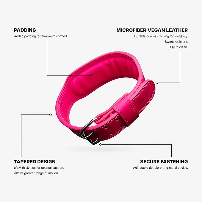 UPPPER Weight Lifting Belt - Double Prong 4” to 2.5” Tapered Premium Lifting Belt for Men and Women - Ultimate Back Support For Weightlifting and Powerlifting | Premium Fitness Gear