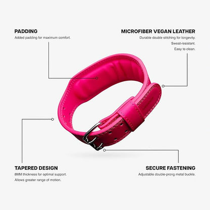 UPPPER Weight Lifting Belt - Double Prong 4” to 2.5” Tapered Premium Lifting Belt for Men and Women - Ultimate Back Support For Weightlifting and Powerlifting | Premium Fitness Gear