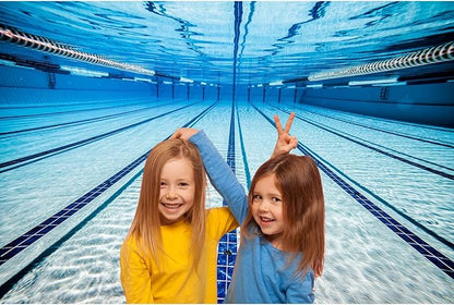Blue Swimming Pool Photography Background Sports Theme Fitness Swim Competition Exercise Backdrop for Men Boys Girls Adults Studio Swimming Pool Scene Birthday Party Photo Props 20x10ft