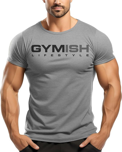 Gymish Lifestyle Gym Therapy Back Printed Men's Shirts Hardcore Gym Workout T-Shirt